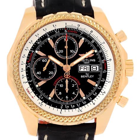 breitling bentley rose gold automatic watch|breitling gold watch price.